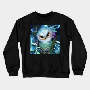 Cute Owl the Birds of the Night Crewneck Sweatshirt